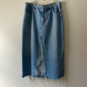Old Navy Denim Midi Skirt 16